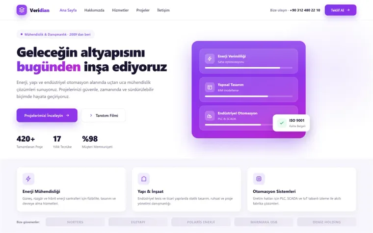 Kurumsal Firma Web Sitesi — önizleme